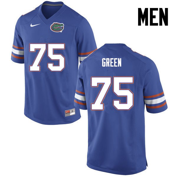 Florida Gators Men #75 Chaz Green College Football Blue